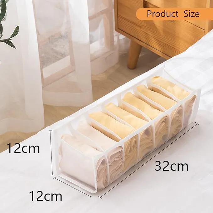 3 Pcs Foldable Wardrobe Storage Organiser Divider with 23 Grids