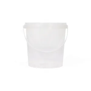 4L Plastic Bucket Tamper Proof Transparent