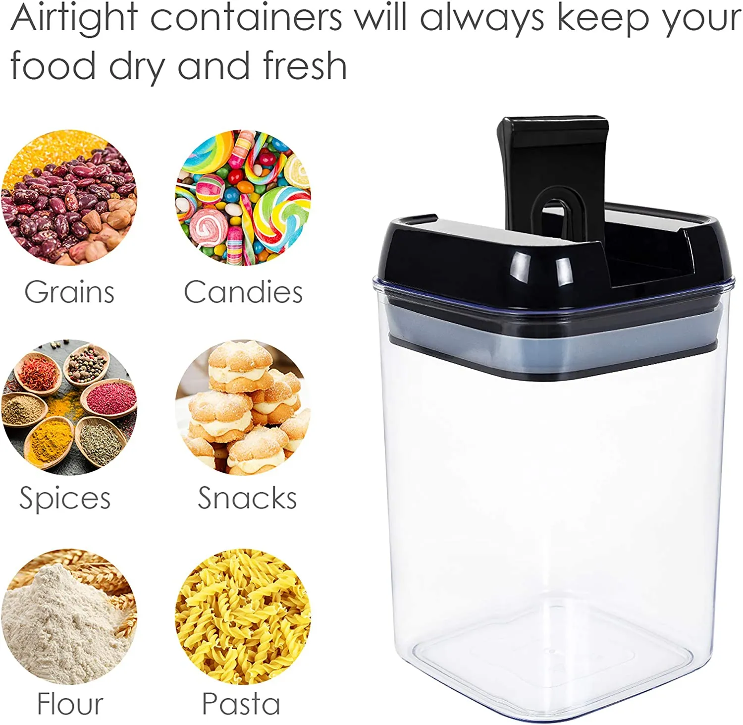 6Pcs Of Bpa-Free Plastic Leak-Proof Kitchen Food Storage Containers Ie-6