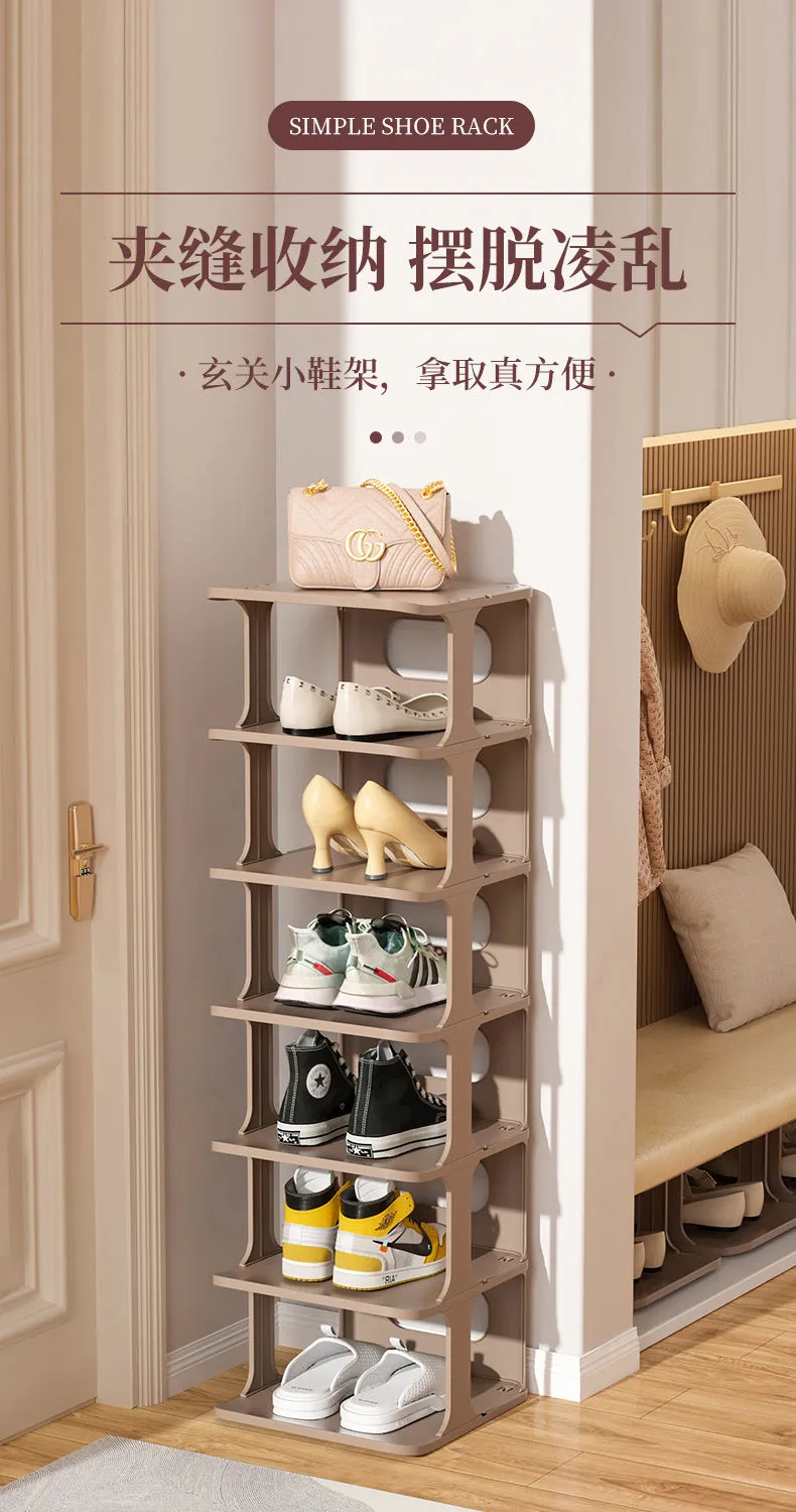 7-Tier Shoe Rack Knock Down | 24.3(L)x26(W)x85.8(H)cm (Color might be different from image)