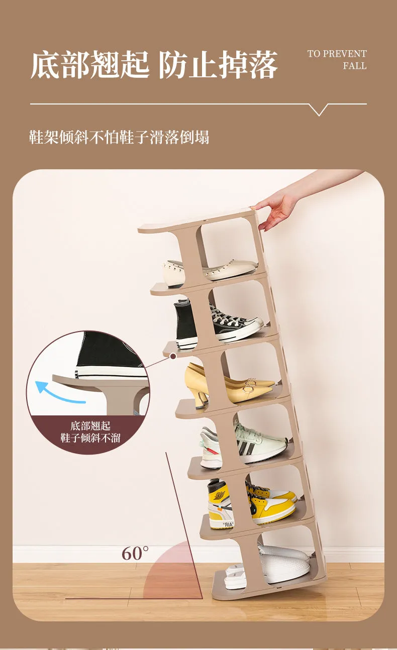 7-Tier Shoe Rack Knock Down | 24.3(L)x26(W)x85.8(H)cm (Color might be different from image)