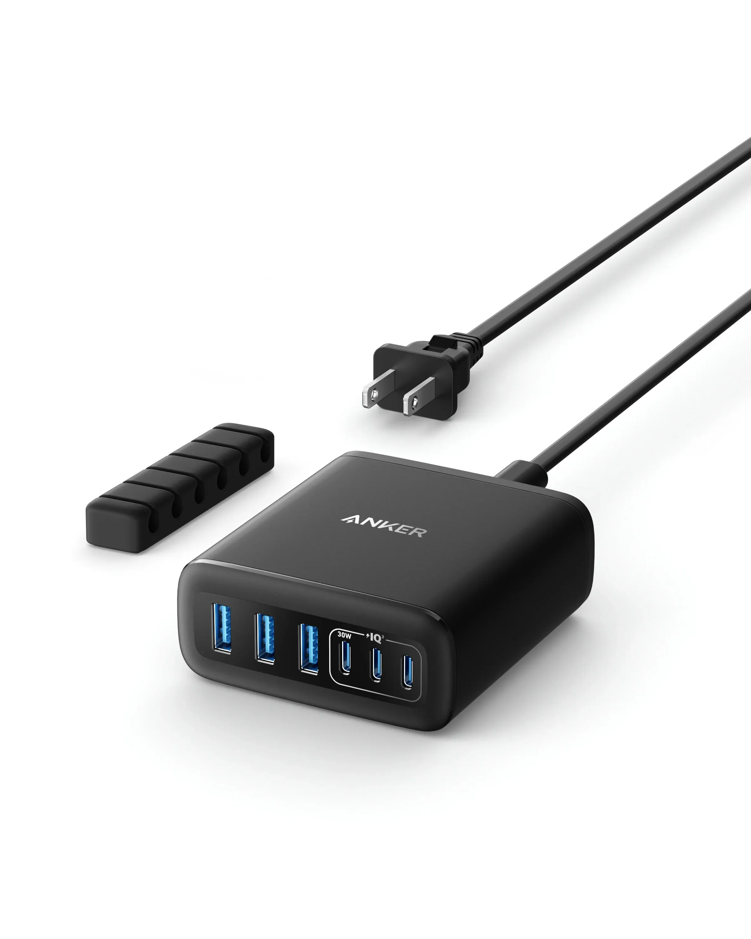 A2154K11 Anker Charger (112W, 6 Ports, GaN) - Black