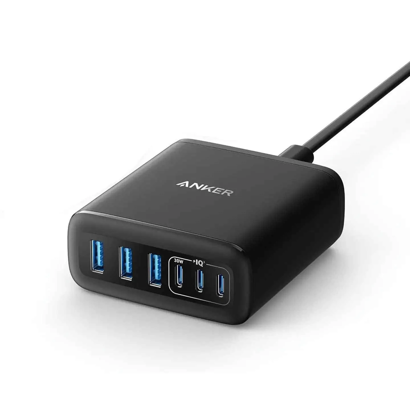 A2154K11 Anker Charger (112W, 6 Ports, GaN) - Black