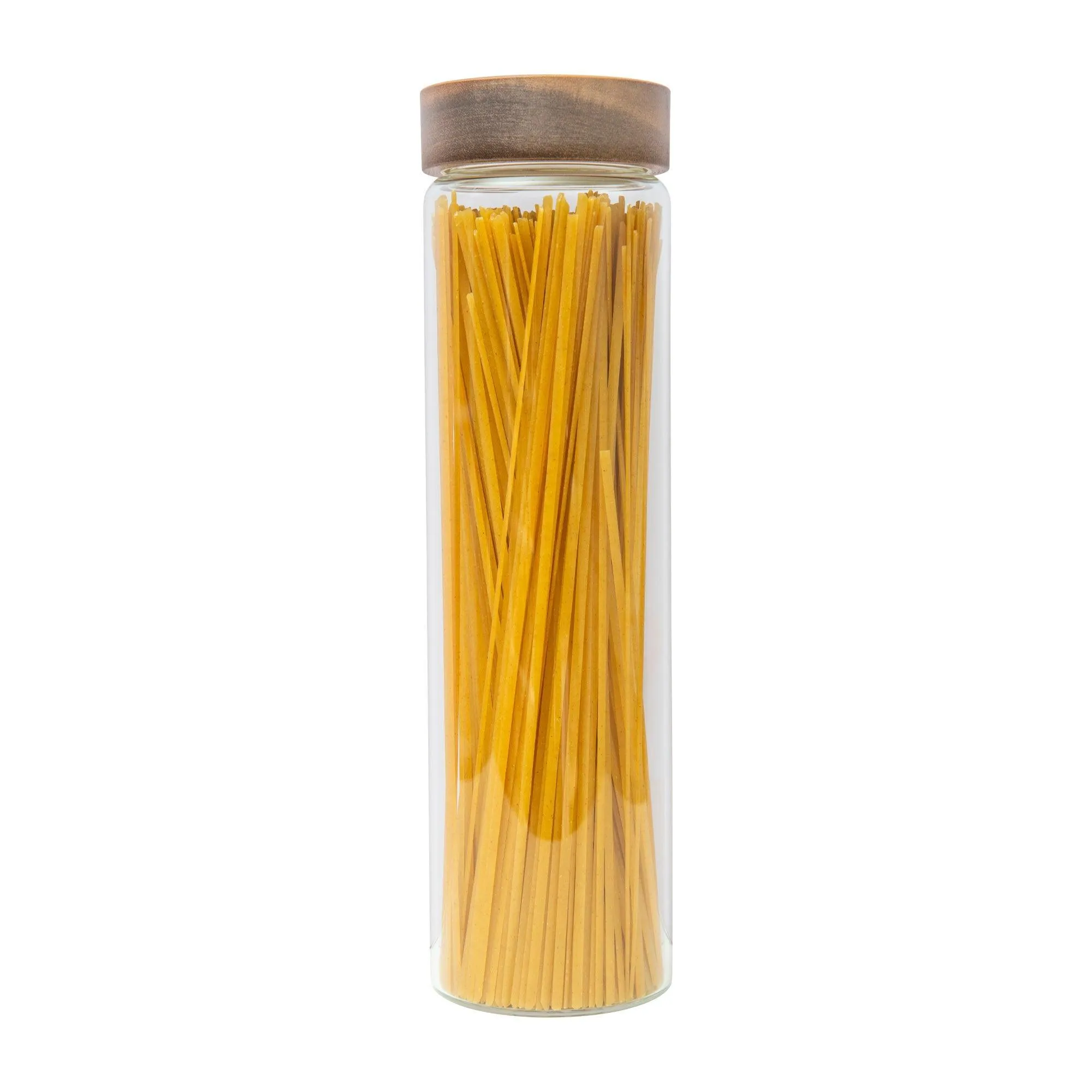 Acacia Wood Glass Jar Small Pantry Organisation Pack