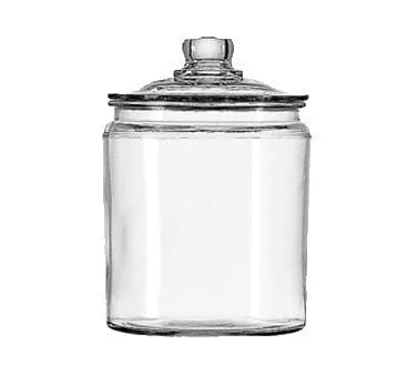 Anchor 85545AHG17 1/2 Gal Heritage Hill Glass Jar with Lid | Denson CFE