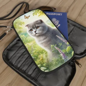 British Fold - Cat Lover - Passport Wallet - Travel Gift