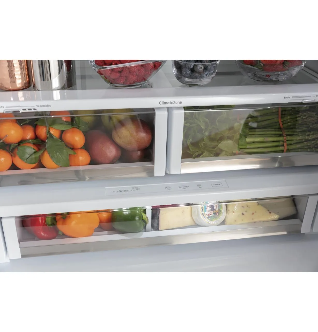 Cafe CFE28TP2MS1 Caf(eback)™ ENERGY STAR® 27.7 Cu. Ft. Smart French-Door Refrigerator with Hot Water Dispenser