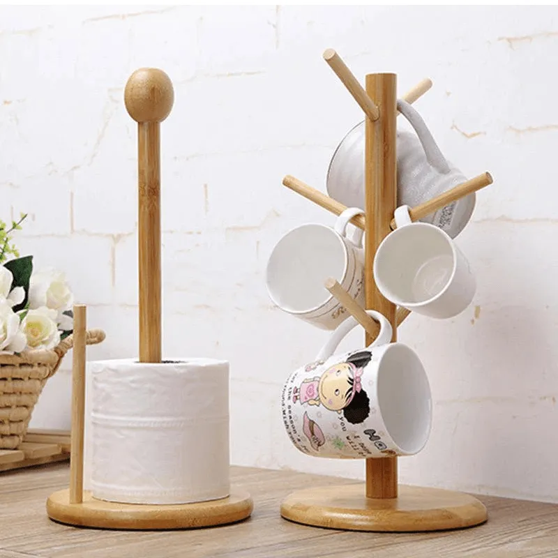 Circle Base Wooden Cup Storage Shelf JL-B03