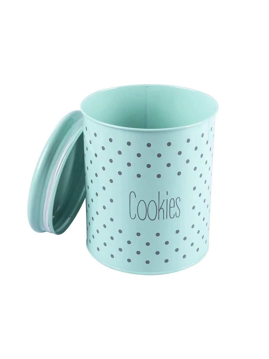 Cookie & Namkeen Jar Set Of 2 ( Green, Each 1700 Ml )