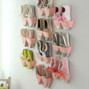 Creative Space Saving Shoe Wall Rack