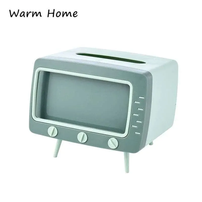 Creative Tissue Boxes Retro Television Phone Holder