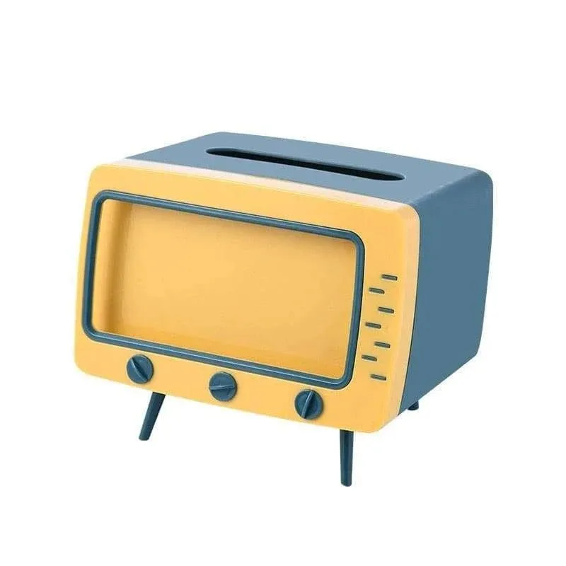 Creative Tissue Boxes Retro Television Phone Holder