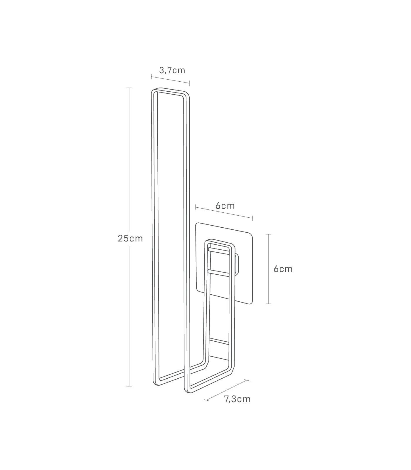 Film Hook Toilet Paper Holder