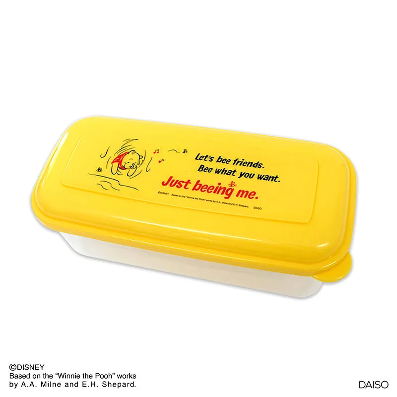 Fresh microwave oven container oblong Winnie-the-Pooh