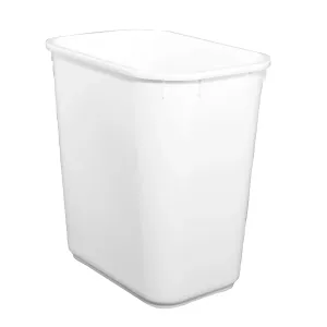 Hapco Elmar 13qt Trash Can White, Flame Resistant