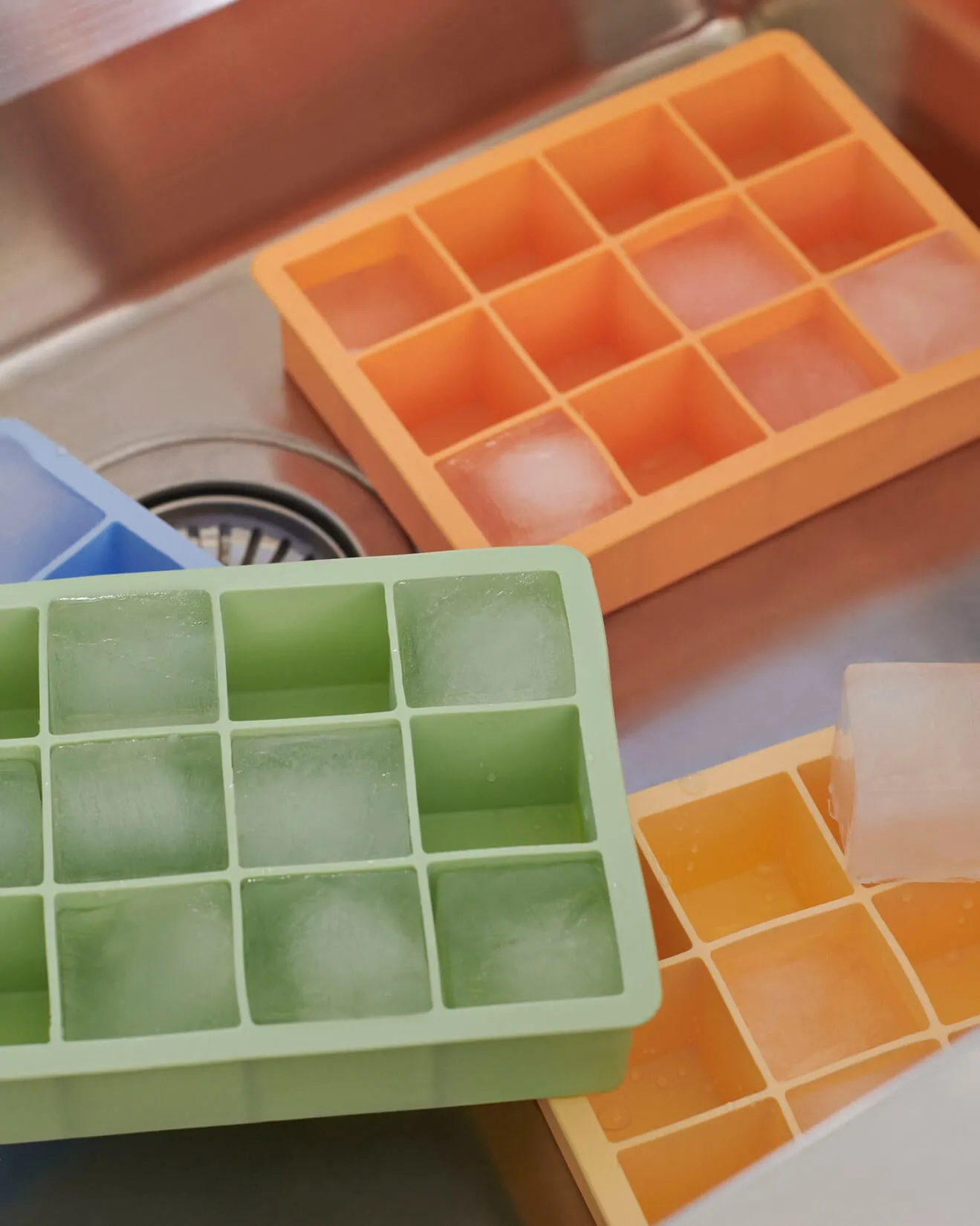 Ice Cube Tray | Mint | XL Square Cubes | by HAY