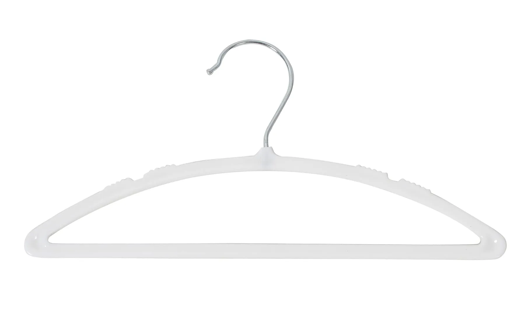 Kuber Industries 12 Pieces Non-Slip, Space Saving Plastic Closet Baby Hanger for Laundry & Everyday Use (White)-HS43KUBMART25713