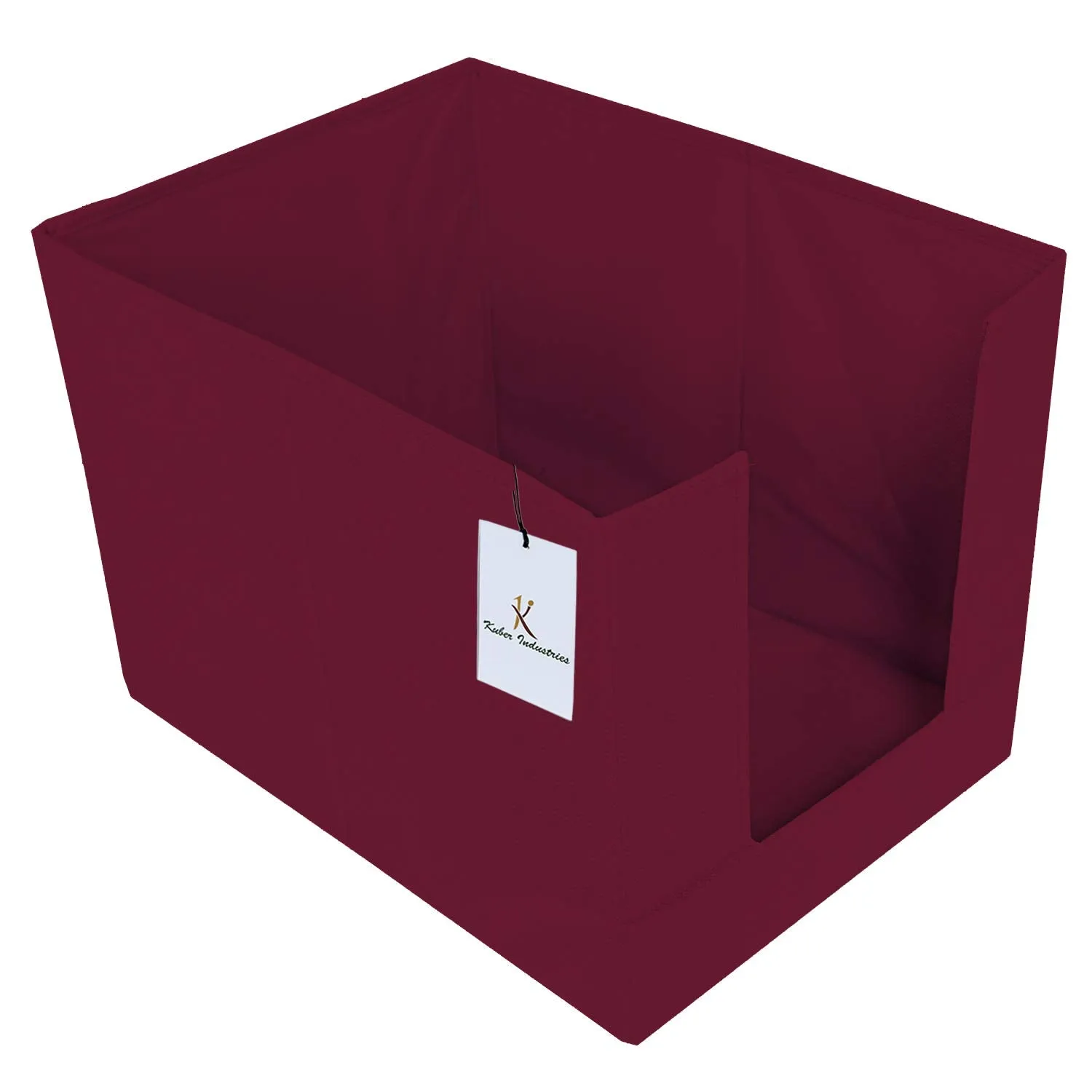 Kuber Industries 2 Piece Non Woven Shirt Stacker Wardrobe Organizer Set, Maroon-CTKTC031841