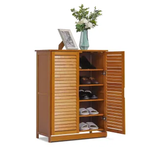 Louver Panel Double Door Cabinet - without Drawer