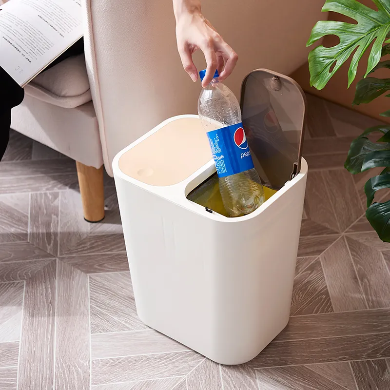 MODECO Dustbin | 2 in 1 | Waste Bin | 9L   9L | Trash Bin | Dustbin for Kitchen | Dustbin for Toilet