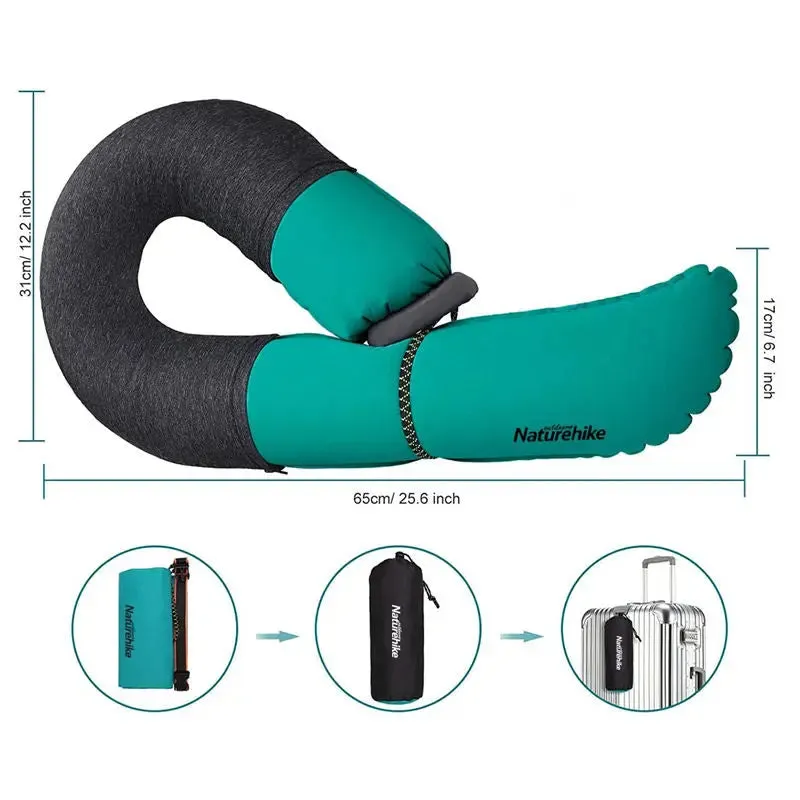 Naturehike Travel Pillow Compact Neck Pillow Instantly Inflatable