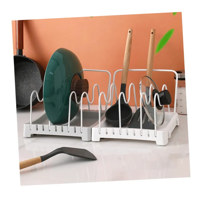 Non-Slip Assembling Cookware Organizer With 4 Iron Brackets