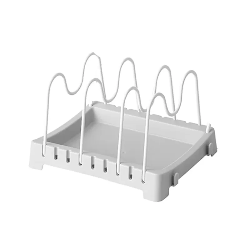 Non-Slip Assembling Cookware Organizer With 4 Iron Brackets