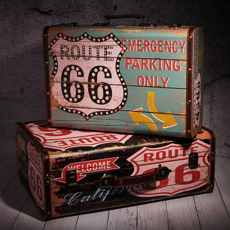 Route 66 California Storage Box - Green