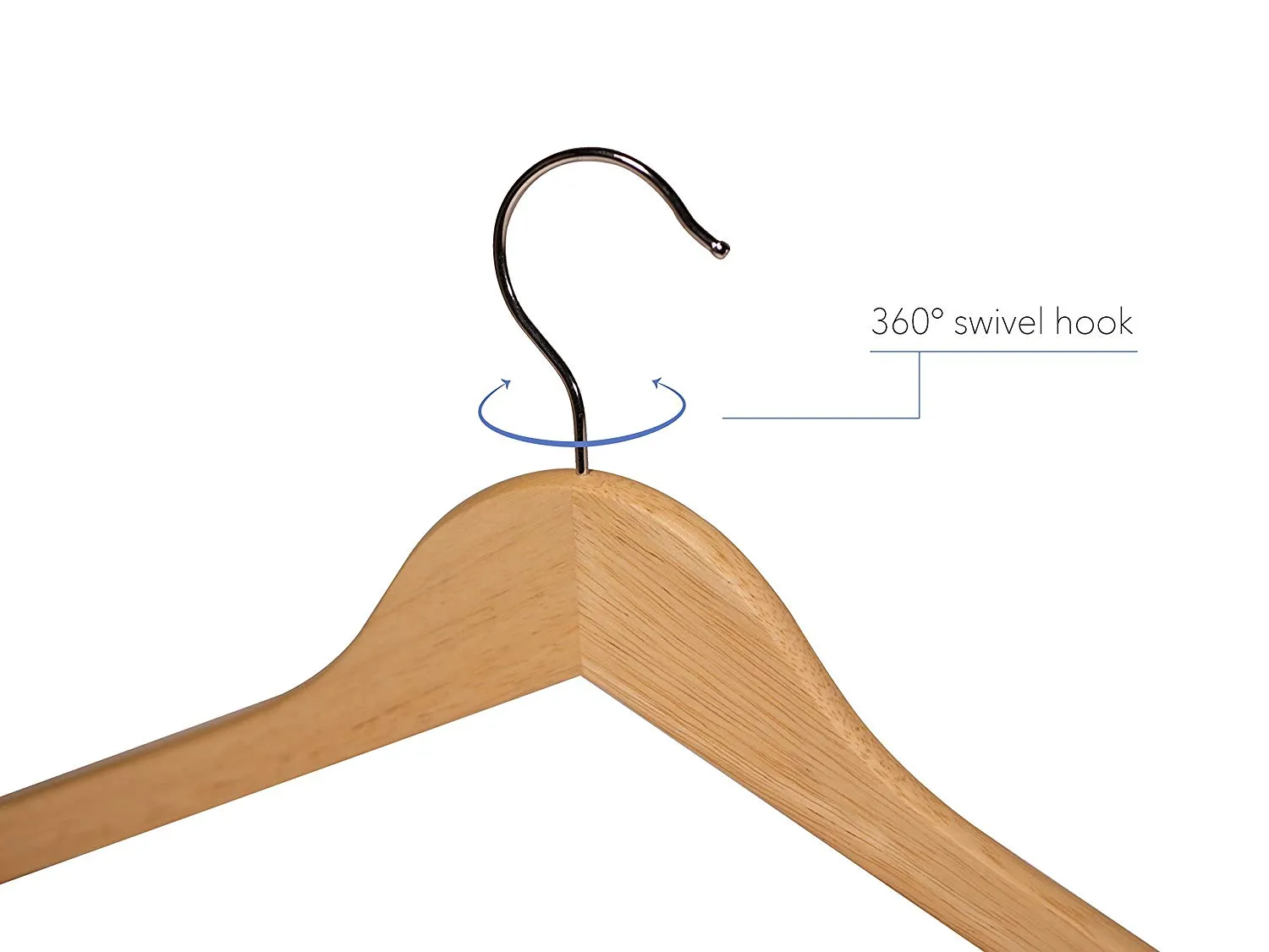 Shirt Hangers with Curved Notches