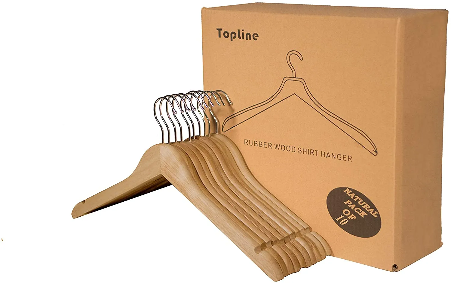 Shirt Hangers with Curved Notches