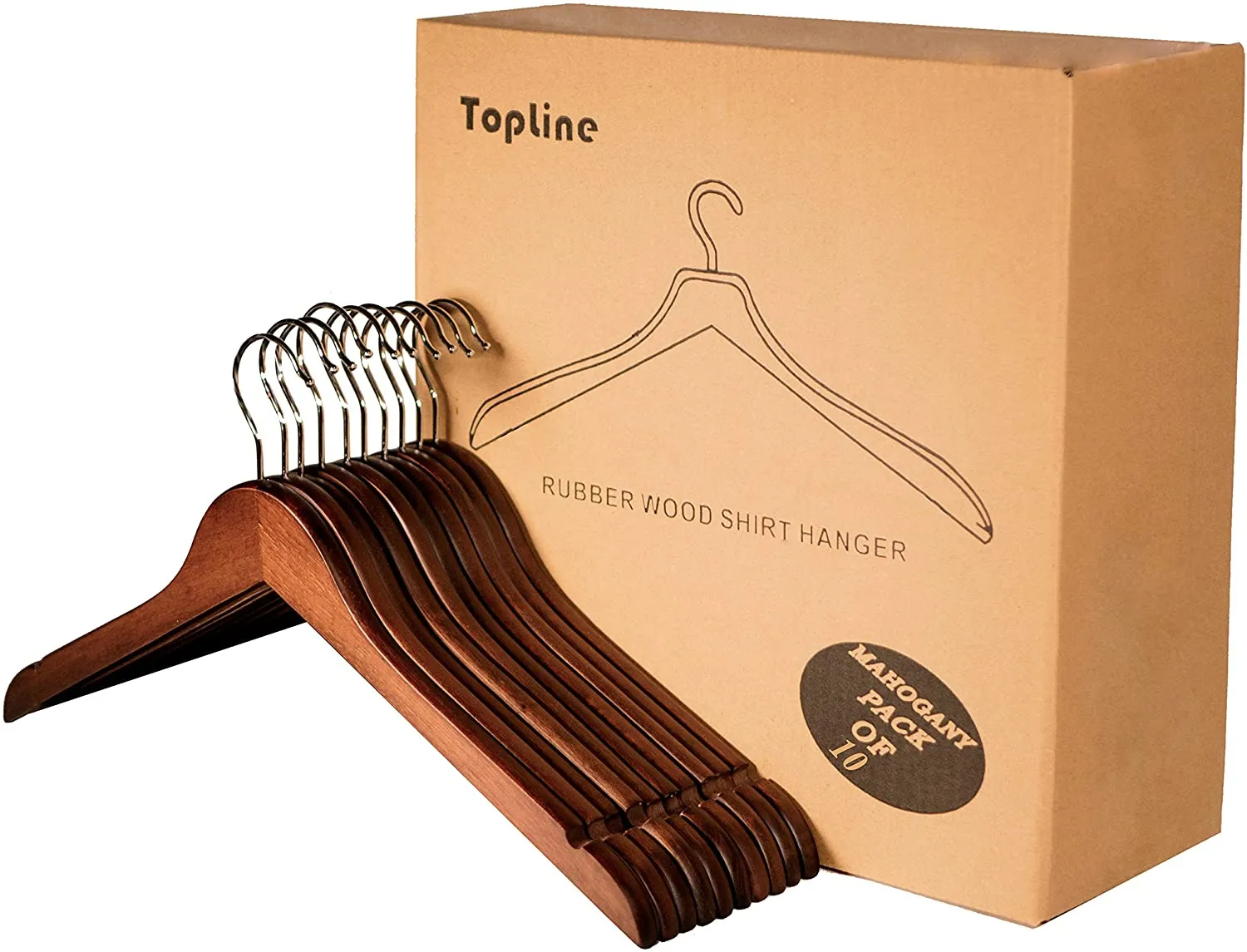 Shirt Hangers with Curved Notches