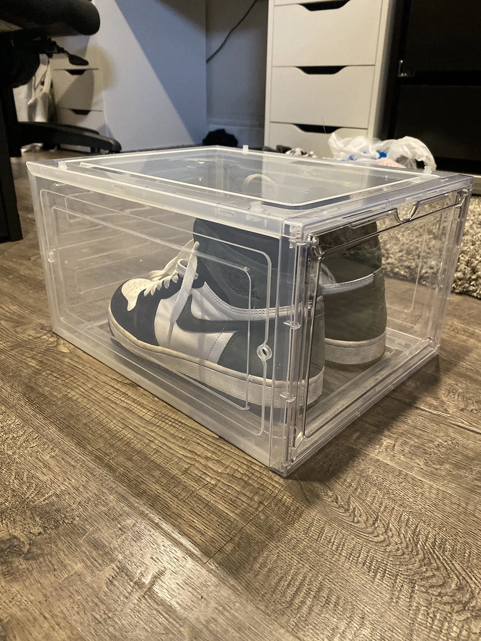 Shoe Boxes, Clear Shoe Organizers, Set of 12