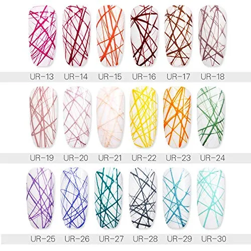 UR Sugar 7ml Wire Drawing Nail Gel Varnish Painting Gel Varnish Pulling Silk Spider Creative Nail Art Gel Nail Polish 30 Colors,New UR13