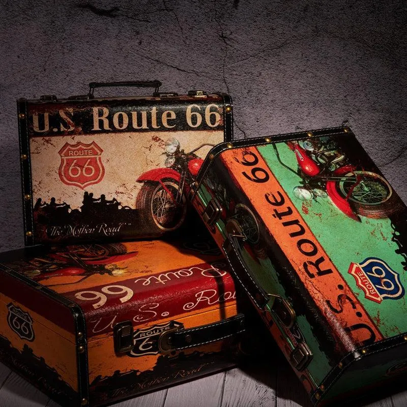 U.S Route 66 Moto Storage Box - Green