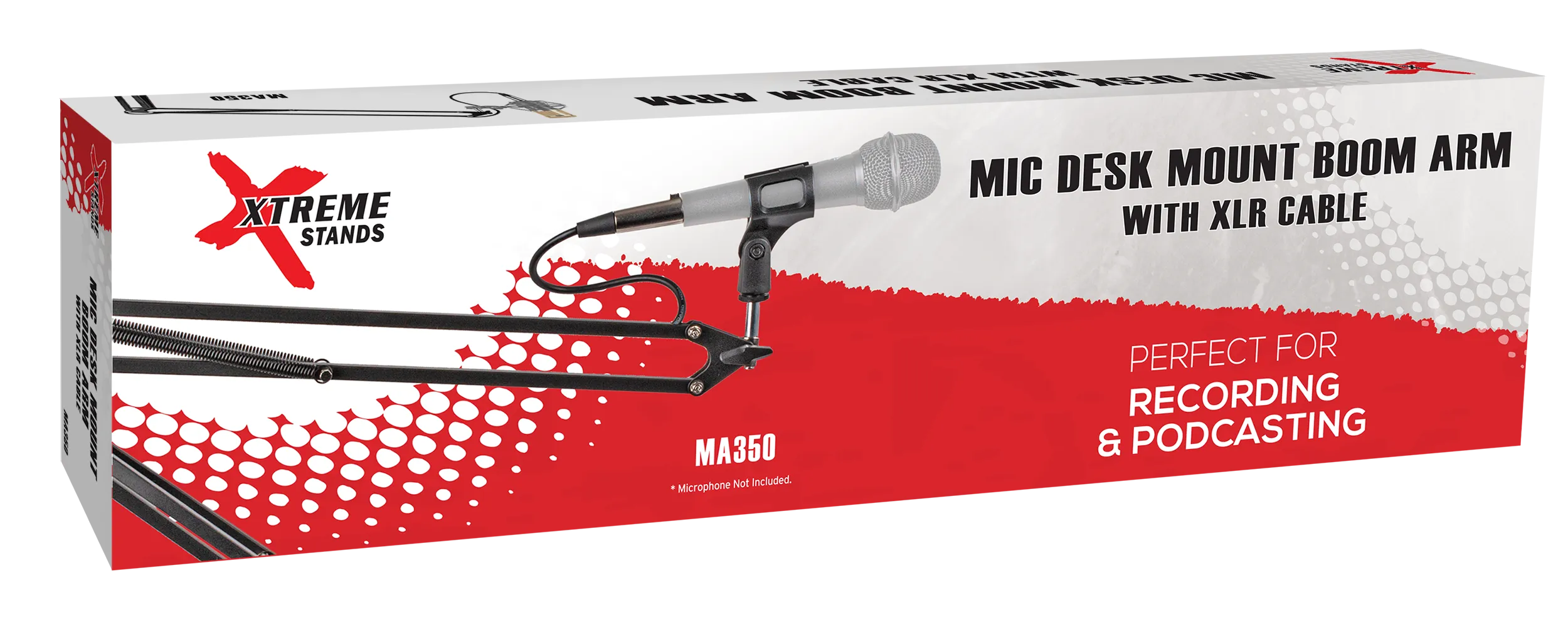 XTREME | MA350 | Desk Mount Microphone Boom Arm with XLR cable.